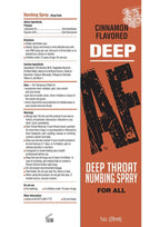 Deep AF Deep Throat Numbing Spray 1oz - Cinnamon
