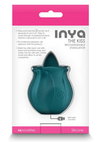 Inya The Kiss Rechargeable Silicone Clitoral Stimulator - Teal
