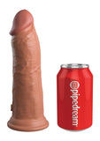 King Cock Elite Dual Density Silicone Dildo 8in - Caramel