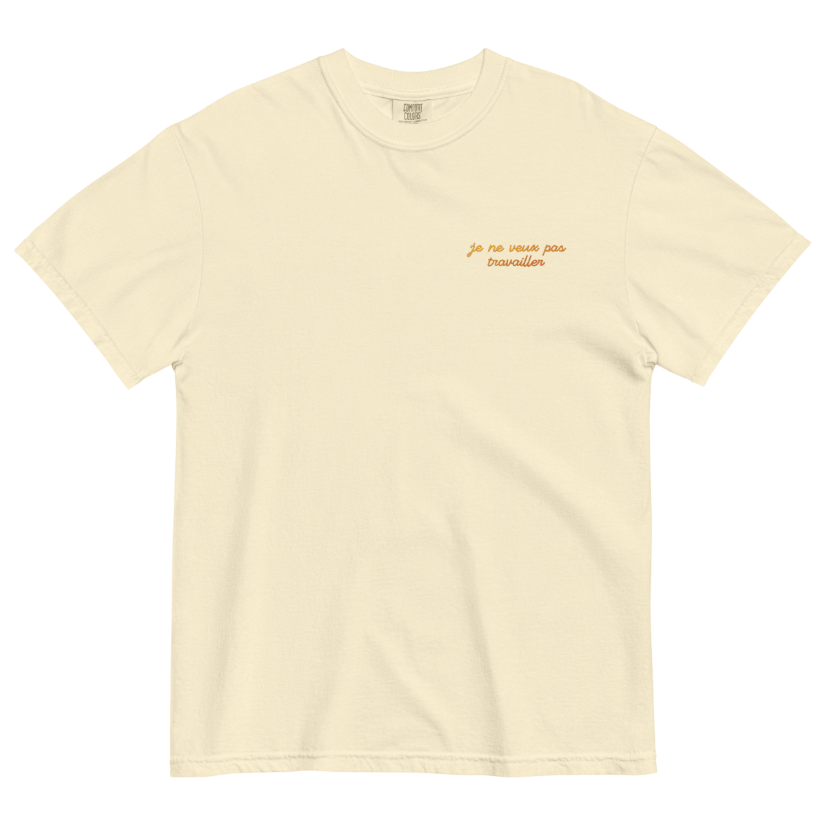 Je Ne Veux Pas Travailler Gradient Embroidered Shirt