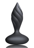 Desire Rechargeable Silicone Anal Plug - Black/Rose Gold