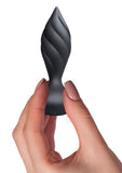 Desire Rechargeable Silicone Anal Plug - Black/Rose Gold
