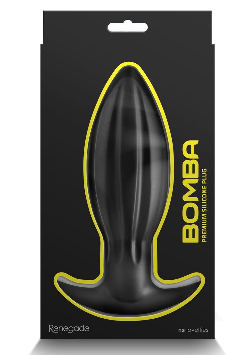 Renegade Bomba Silicone Anal Plug - Medium - Black