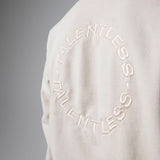 Talentless Circle Logo Embroidered Hoodie Bone