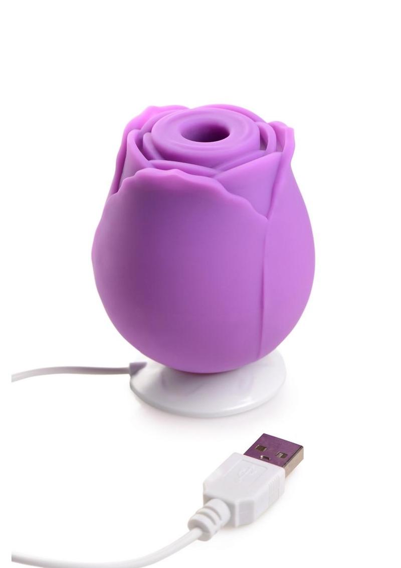 Gossip Rose Flirt 10X Rechargeable Silicone Clitoral Stimulator - Purple