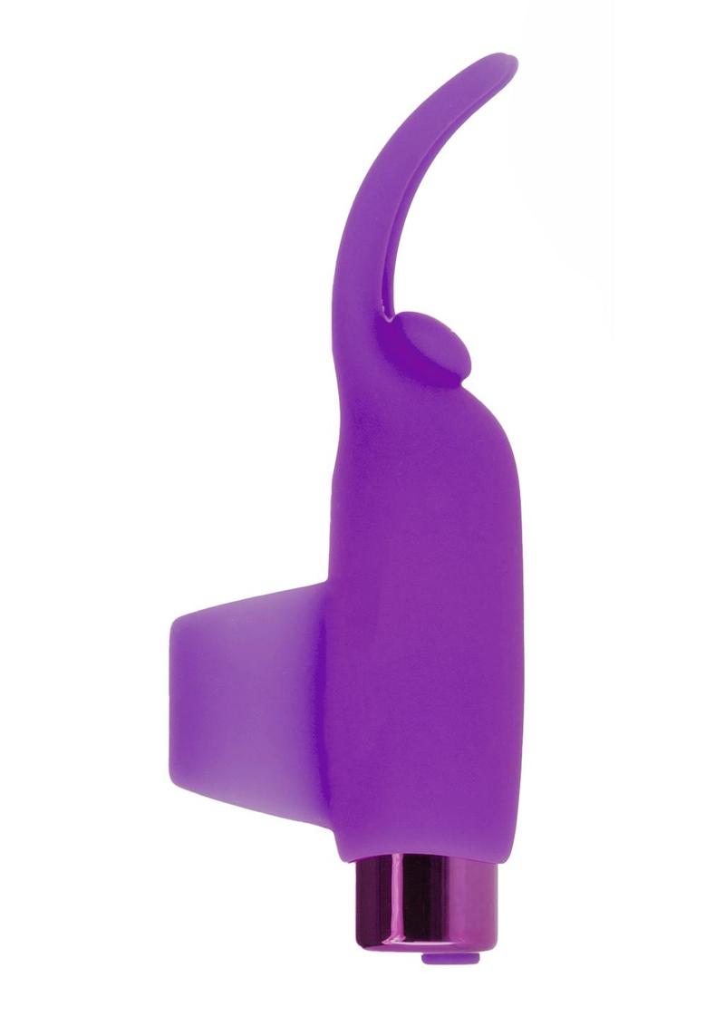 PowerBullet Teasing Tongue With Mini Rechargeable Silicone Bullet 2.5in - Purple