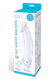 Gläs 10.5" Girthy Realistic Glass Double Dong