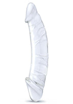 Gläs 10.5" Girthy Realistic Glass Double Dong
