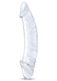 Gläs 10.5" Girthy Realistic Glass Double Dong