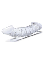 Gläs 10.5" Girthy Realistic Glass Double Dong