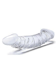 Gläs 10.5" Girthy Realistic Glass Double Dong