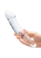 Gläs 10.5" Girthy Realistic Glass Double Dong