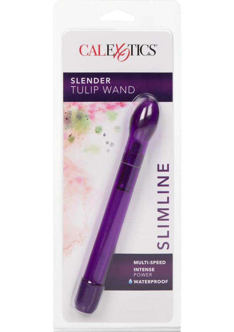 Hard Vibes Slender Tulip Wand Vibrator - Purple