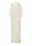 Glow-In-The-Dark Reversible Penis Sleeve - Clear