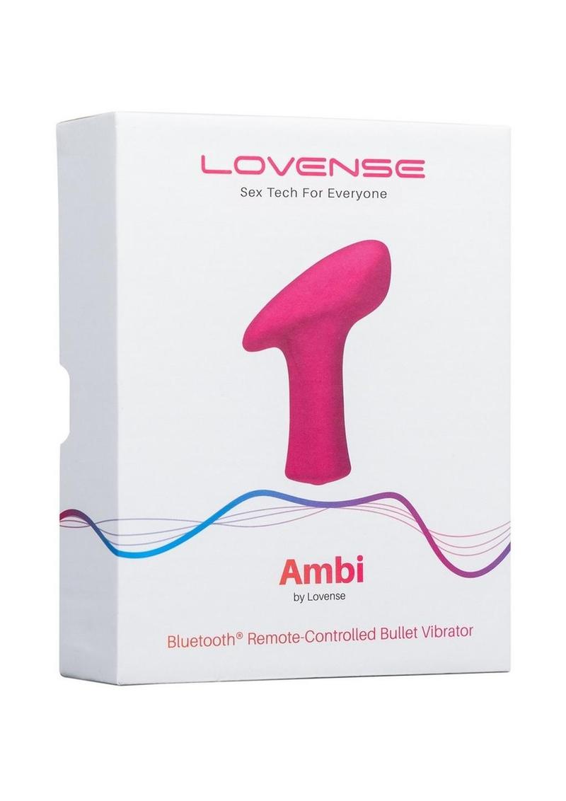 Lovense Ambi App Compatible Silicone Bullet Vibrator - Pink