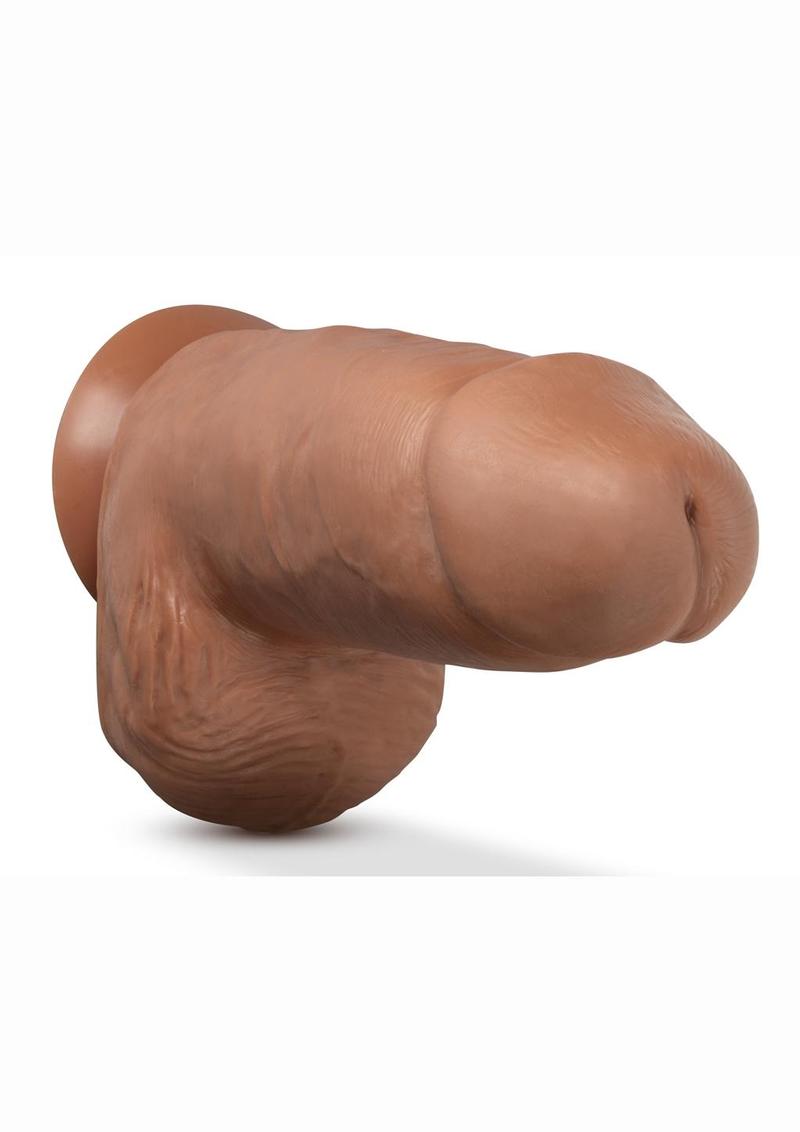 Au Naturel Chub Dildo with Suction Cup 10in - Caramel