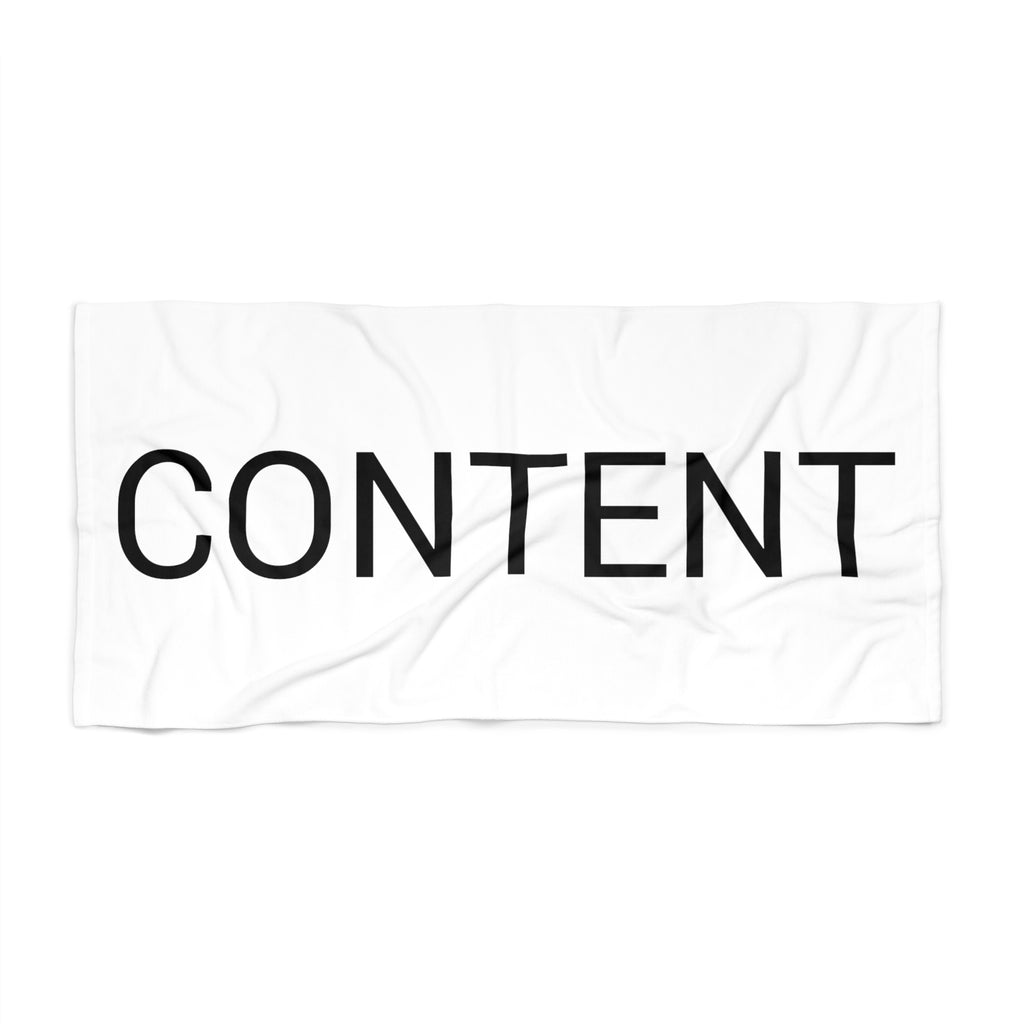 Content Beach Towel by CULTUREEDIT