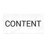 Content Beach Towel by CULTUREEDIT