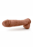 Au Naturel Daddy Sensa Feel Dual Density Dildo with Balls 14in - Caramel
