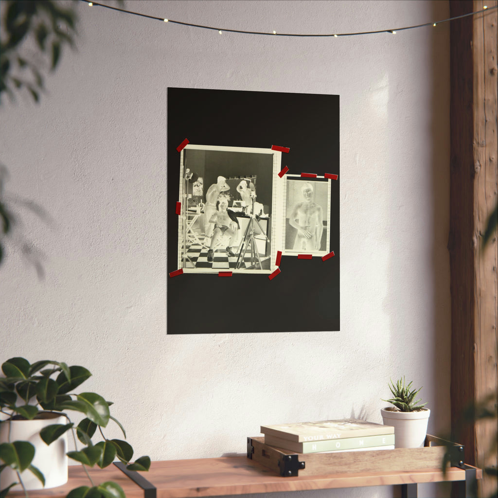 90S VINTAGE GAY PORN TRANSPARENCY Matte Vertical Poster #6