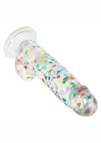 Naughty Bits I Love D Heart-Filled Dong - Clear