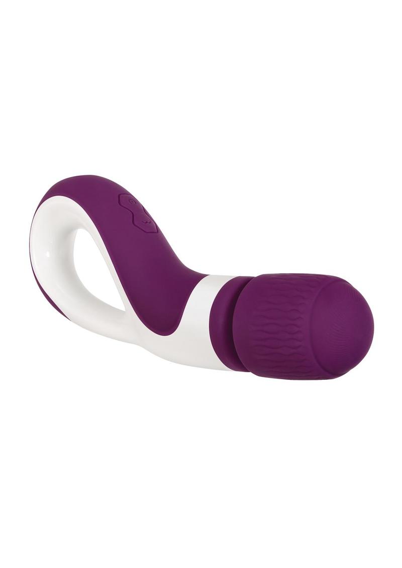 Gender X Handle It Rechargeable Silicone Wand Vibrator - Purple/White