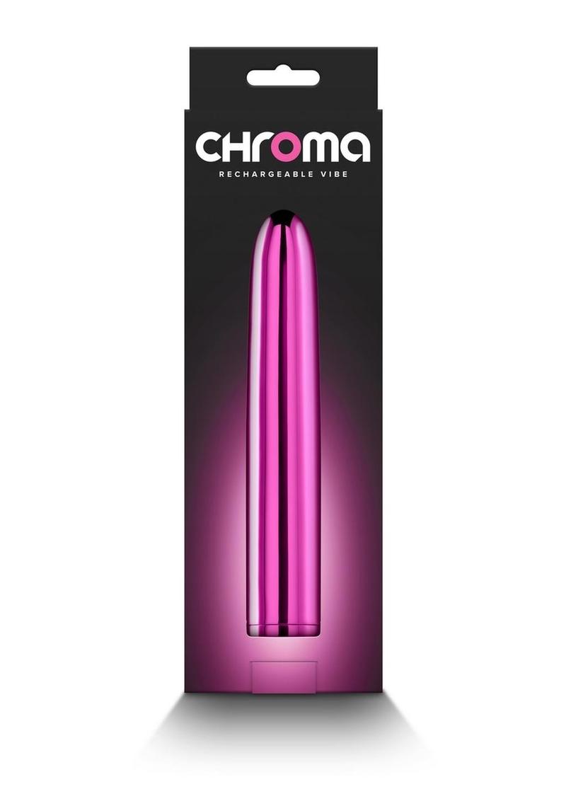 Chroma Classic Rechargeable Vibrator 7in - Pink