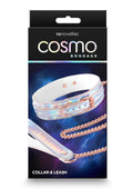 Cosmo Bondage Collar & Leash - Rainbow