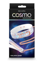 Cosmo Bondage Collar & Leash - Rainbow