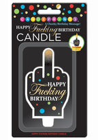 Happy F'n Birthday FU Finger Candle - Multicolor