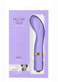 Pillow Talk Special Edition Sassy Rechargeable Silicone G-Spot Vibrator - Purple/Rose Gold