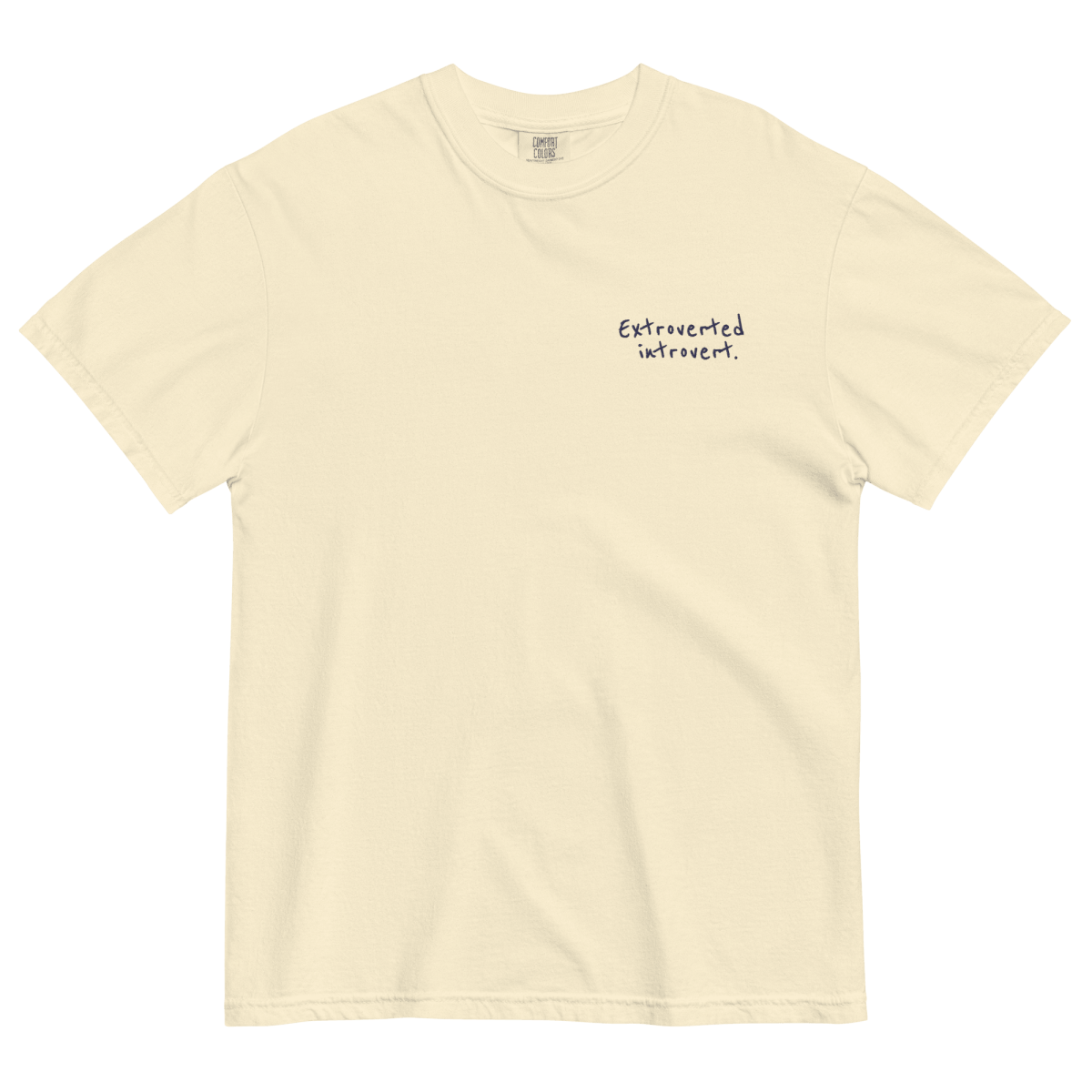 Extroverted Introvert Embroidered Shirt