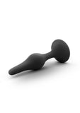 Anal Adventures Platinum Silicone Beginner Plug - Medium - Black