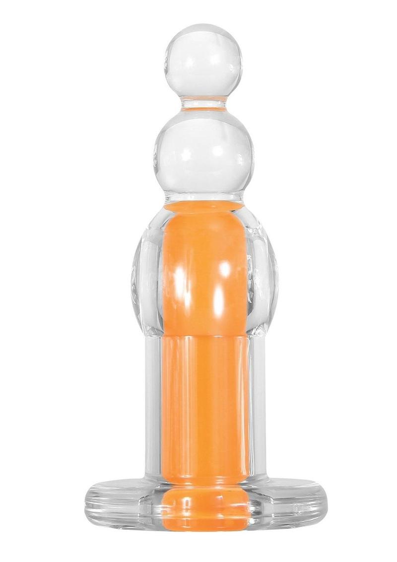 Gender X Orange Dream Rechargeable Beads with Remote Control - Clear/Orange