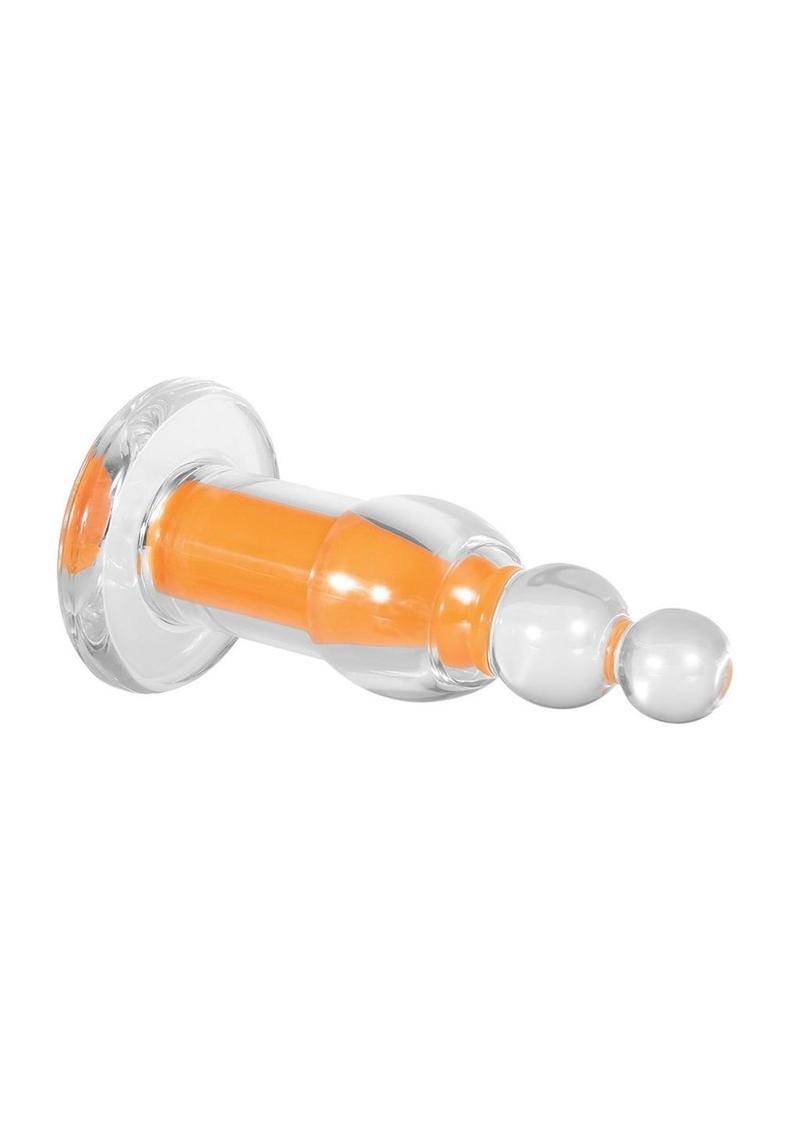 Gender X Orange Dream Rechargeable Beads with Remote Control - Clear/Orange
