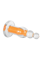 Gender X Orange Dream Rechargeable Beads with Remote Control - Clear/Orange