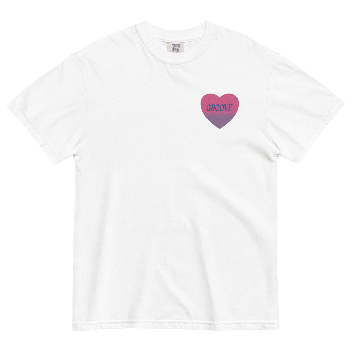 Groove Is in the Heart Embroidered T-Shirt (Unisex)