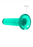 RealRock Crystal Clear Dildo with Suction Cup 5.3in