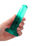 RealRock Crystal Clear Dildo with Suction Cup 5.3in
