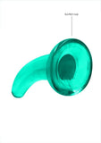 RealRock Crystal Clear Dildo with Suction Cup 5in