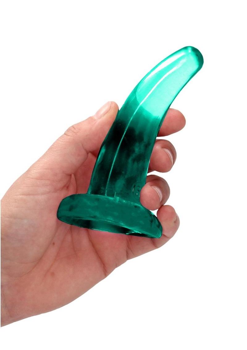 RealRock Crystal Clear Dildo with Suction Cup 5in