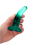RealRock Crystal Clear Dildo with Suction Cup 5in