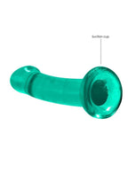 RealRock Crystal Clear Dildo with Suction Cup 6.7in