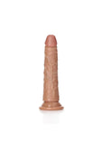 RealRock Slim Realistic Dildo with Suction Cup 6in - Caramel