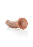 RealRock Slim Realistic Dildo with Suction Cup 7in - Caramel