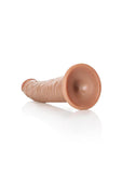 RealRock Slim Realistic Dildo with Suction Cup 8in - Caramel