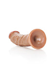 RealRock Curved Realistic Dildo with Suction Cup 6in - Caramel