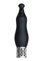 Royal Gems Exquisite Silicone Rechargeable Bullet - Black