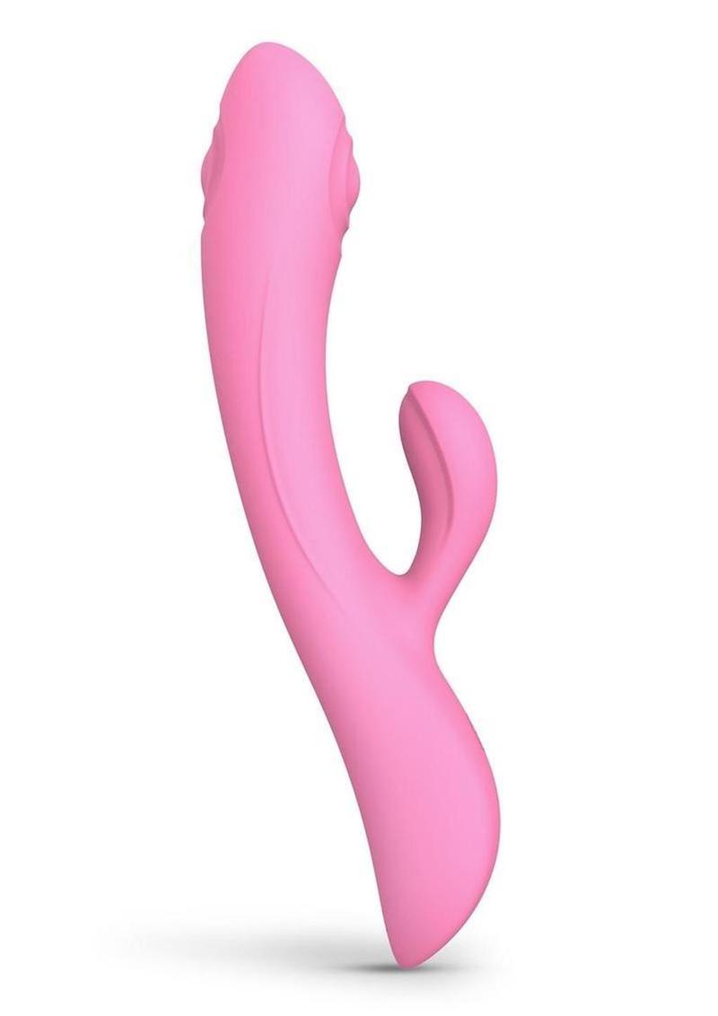 Bunny & Clyde Rechargeable Silicone Rabbit Vibrator - Pink Passion