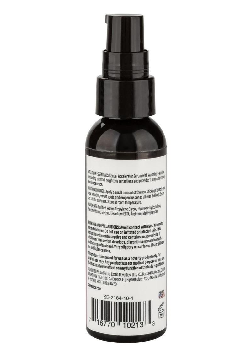 After Dark Essentials Sexual Accelerator Libido Accelerator Water Based Lubricant Gel 2oz.